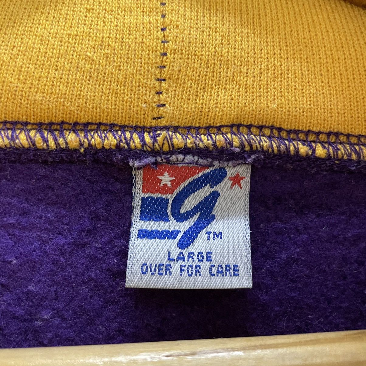 NBA × Vintage 💥90s LA LAKERS NBA EMBROIDERED LOGO HOODIE Size US L / EU 52-54 / 3 - 7 Thumbnail