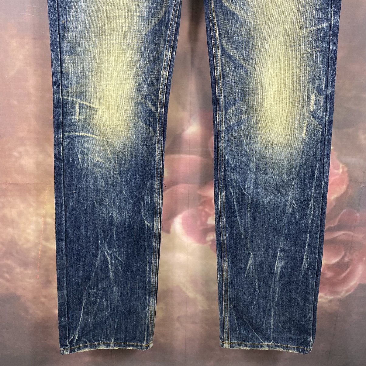 If Six Was Nine Vintage Red Papper Spell out Nice Design Denim Jeans Size US 33 - 4 Thumbnail