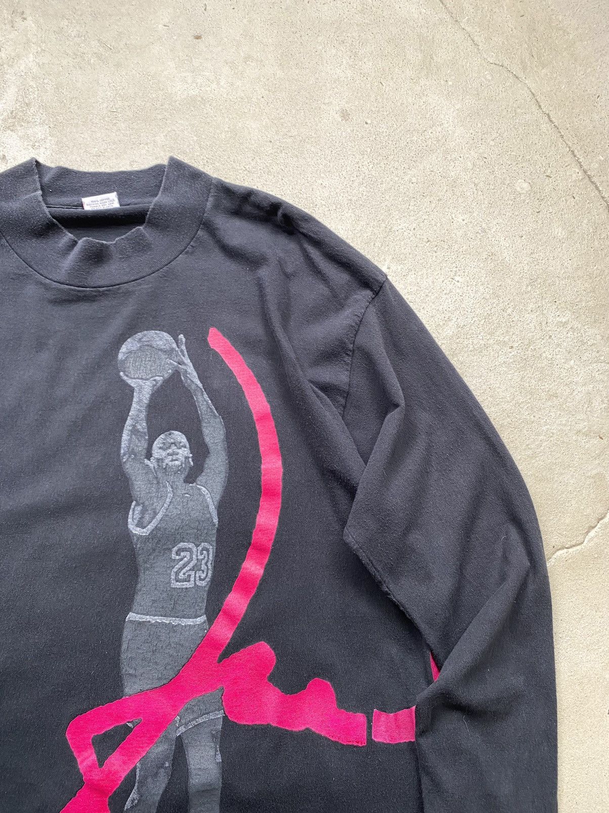 Jordan Brand × Nike 💥Rare! 80’s Vintage Nike Michael Jordan Longsleeve Tee Size US L / EU 52-54 / 3 - 5 Thumbnail