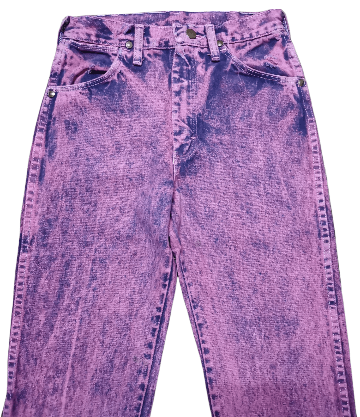 Vintage Vintage Wrangler Acid Wash Distressed Denim Size US 28 / EU 44 - 3 Thumbnail