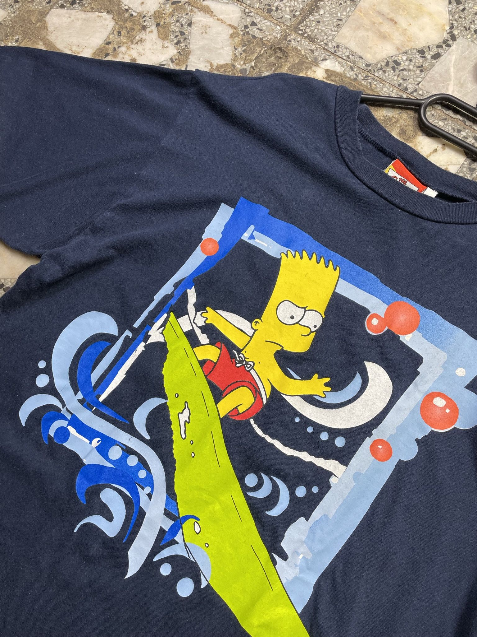 The Simpsons × Vintage VINTAGE 90S BART THE SIMPSONS MATT GROENING NAVY TEE Size US XL / EU 56 / 4 - 2 Thumbnail