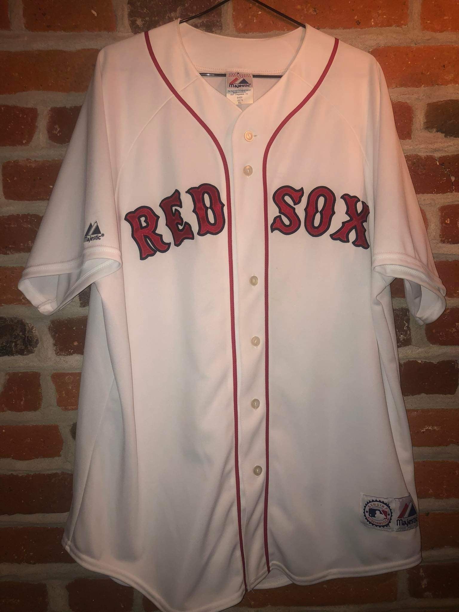 2003-08 BOSTON RED SOX ORTIZ #34 MAJESTIC JERSEY (ALTERNATE) Y