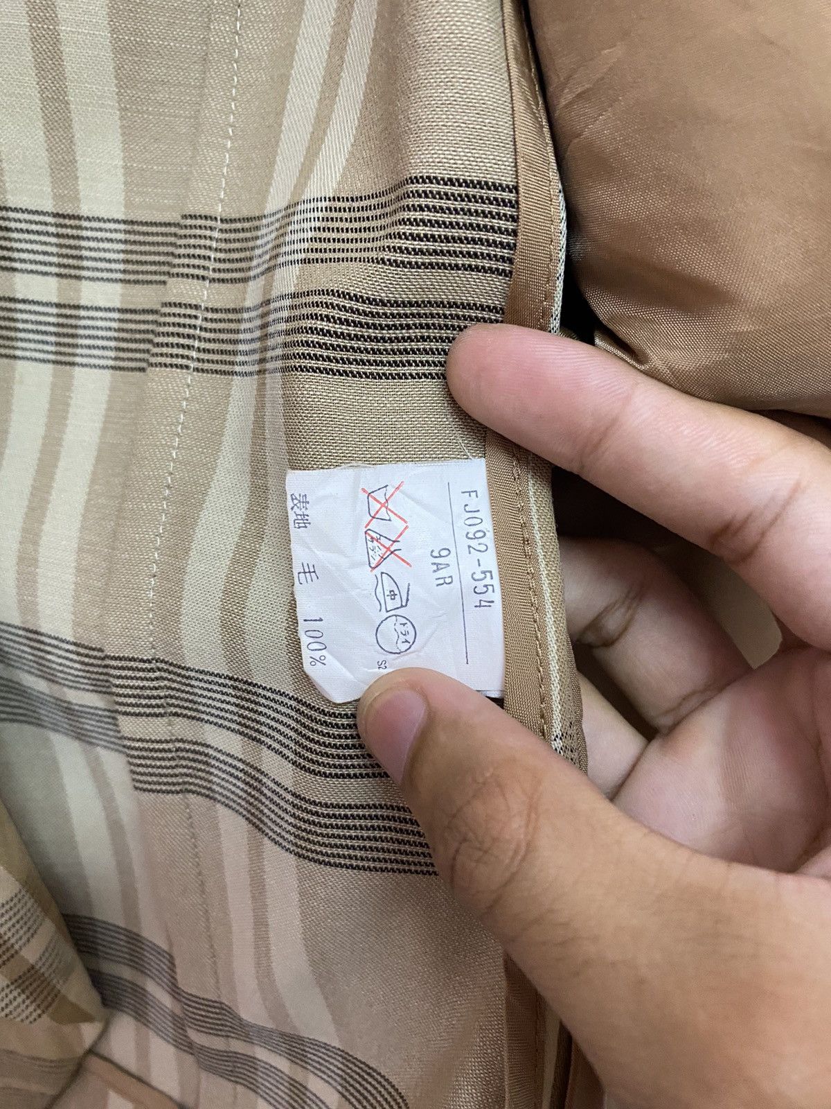 Burberry × Burberry Prorsum × Vintage 🔥BURBERRY PRORSUM CHECKED DOUBLE BREASTED JACKET Size US S / EU 44-46 / 1 - 11 Thumbnail