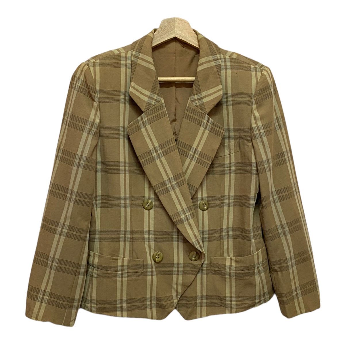 Burberry × Burberry Prorsum × Vintage 🔥BURBERRY PRORSUM CHECKED DOUBLE BREASTED JACKET Size US S / EU 44-46 / 1 - 5 Thumbnail