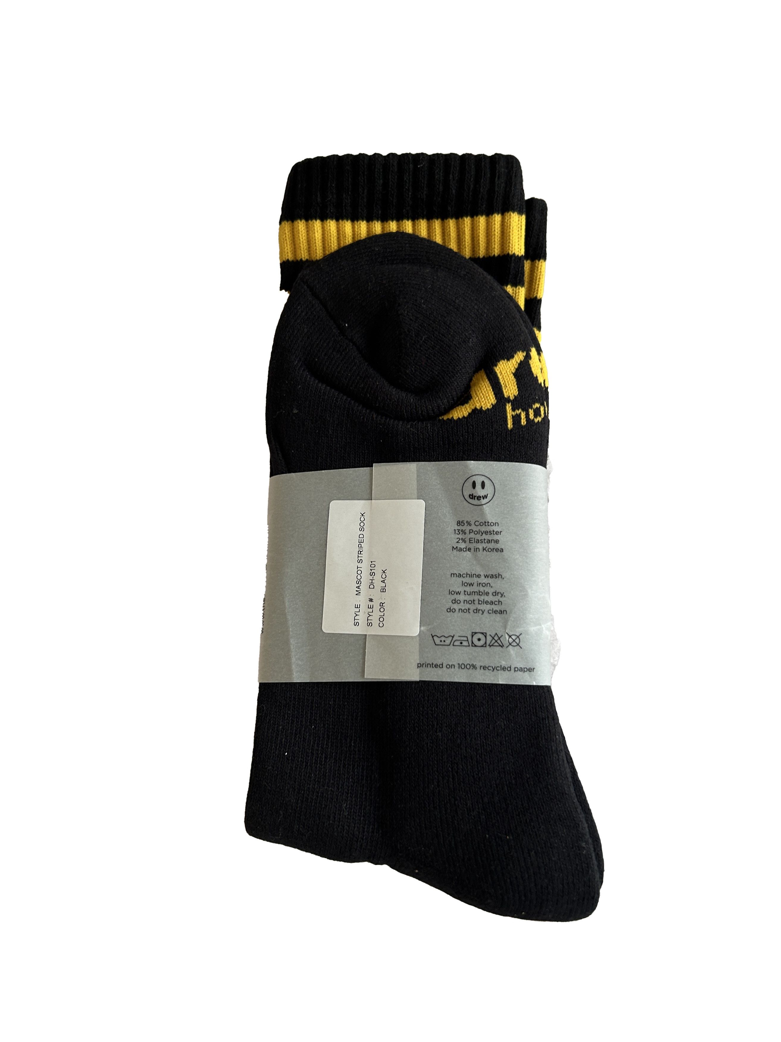 Drew House drew house striped black moscot smiley socks Size ONE SIZE - 2 Thumbnail