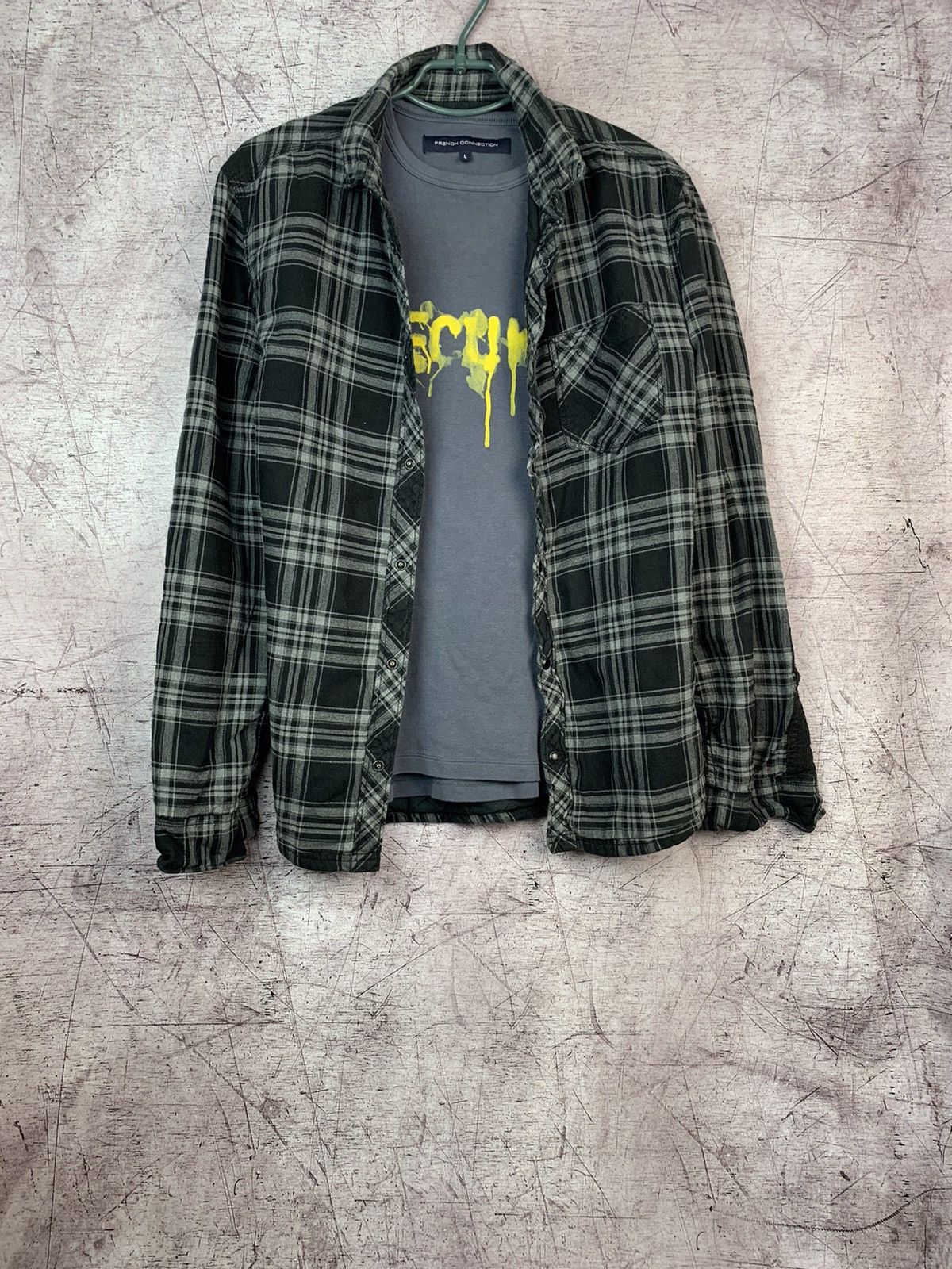 Allsaints × Flannel × Vintage Vintage Allsaints Flannel Quilted Shirt Size US S / EU 44-46 / 1 - 1 Thumbnail