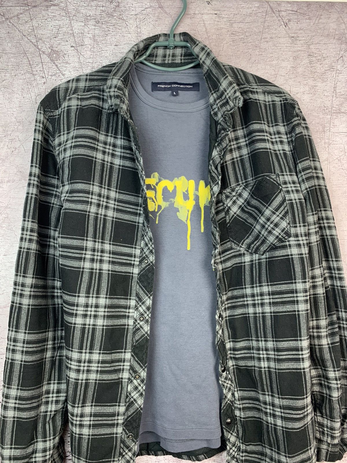 Allsaints × Flannel × Vintage Vintage Allsaints Flannel Quilted Shirt Size US S / EU 44-46 / 1 - 3 Thumbnail