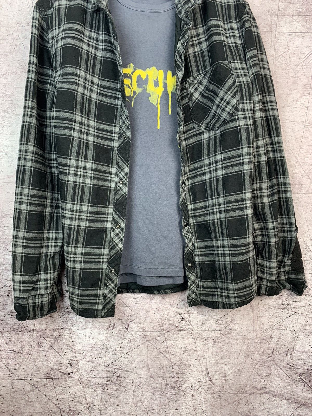 Allsaints × Flannel × Vintage Vintage Allsaints Flannel Quilted Shirt Size US S / EU 44-46 / 1 - 9 Thumbnail