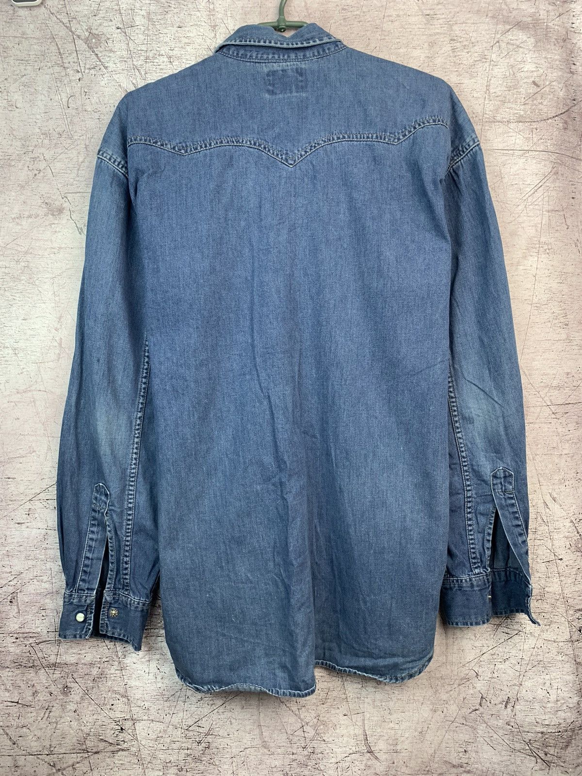 Levi's × Levi's Vintage Clothing Vintage Levis Denim Jeans Shirt Size US L / EU 52-54 / 3 - 3 Thumbnail