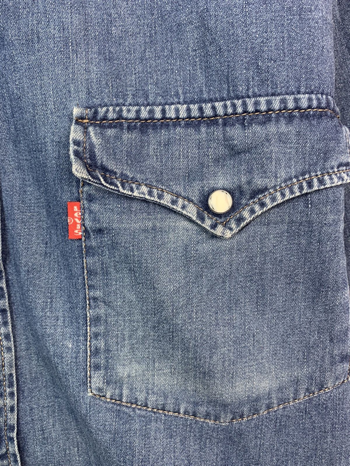 Levi's × Levi's Vintage Clothing Vintage Levis Denim Jeans Shirt Size US L / EU 52-54 / 3 - 5 Thumbnail