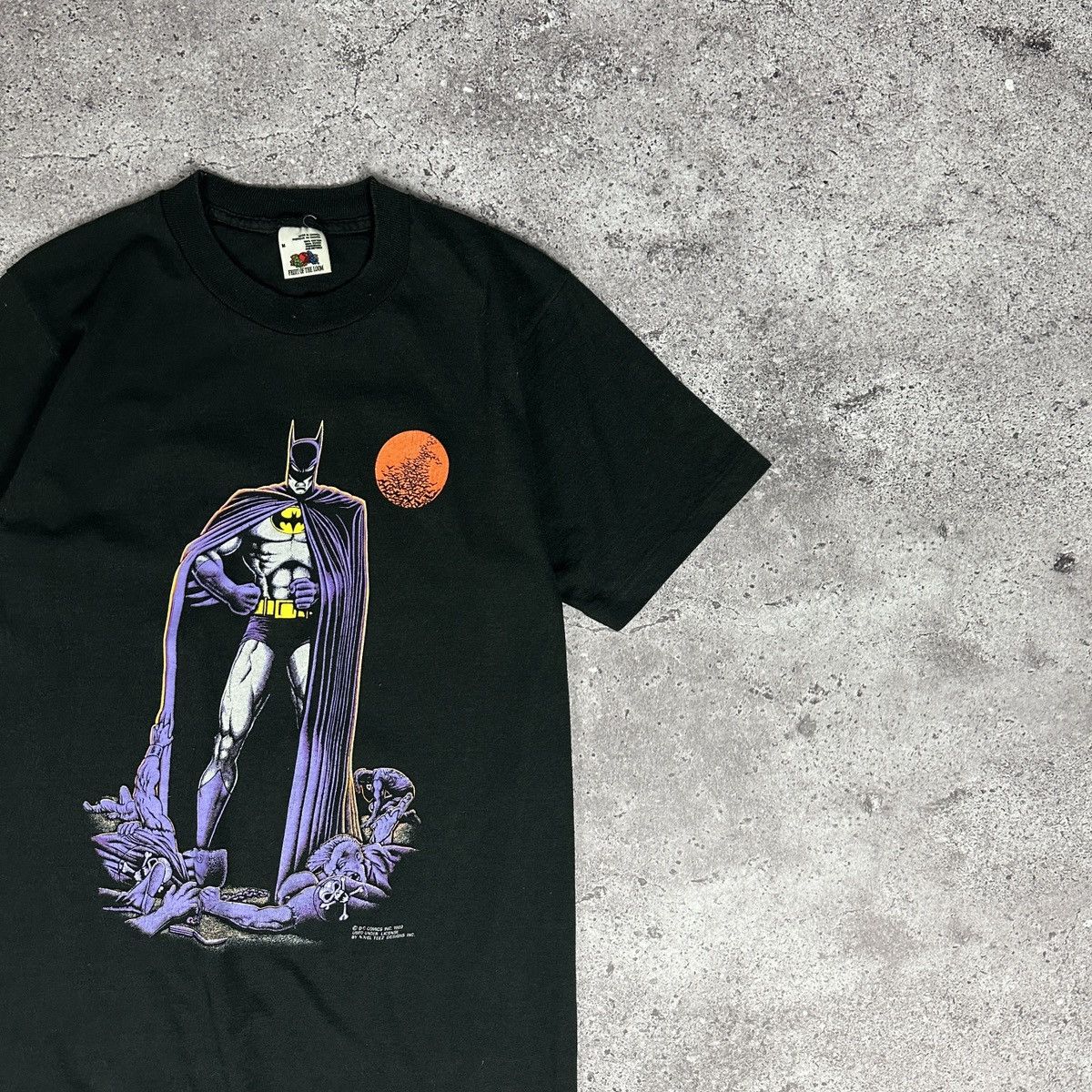 Vintage Vintage 80s Batman DC Comics Graphic tee rare Marvel Grail Size US M / EU 48-50 / 2 - 2 Thumbnail