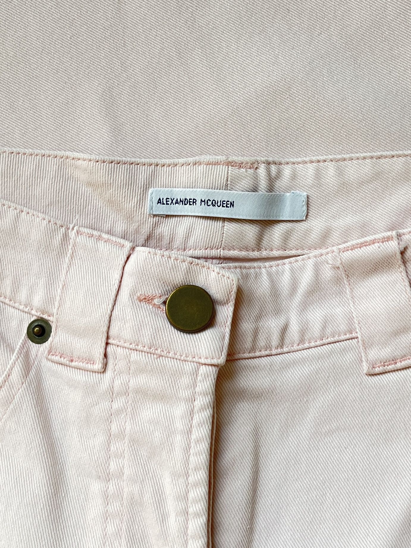 Alexander McQueen ⚡️QUICK SALE⚡️Early 1990's Alexander McQueen Pink Jeans Size 28" / US 6 / IT 42 - 3 Thumbnail