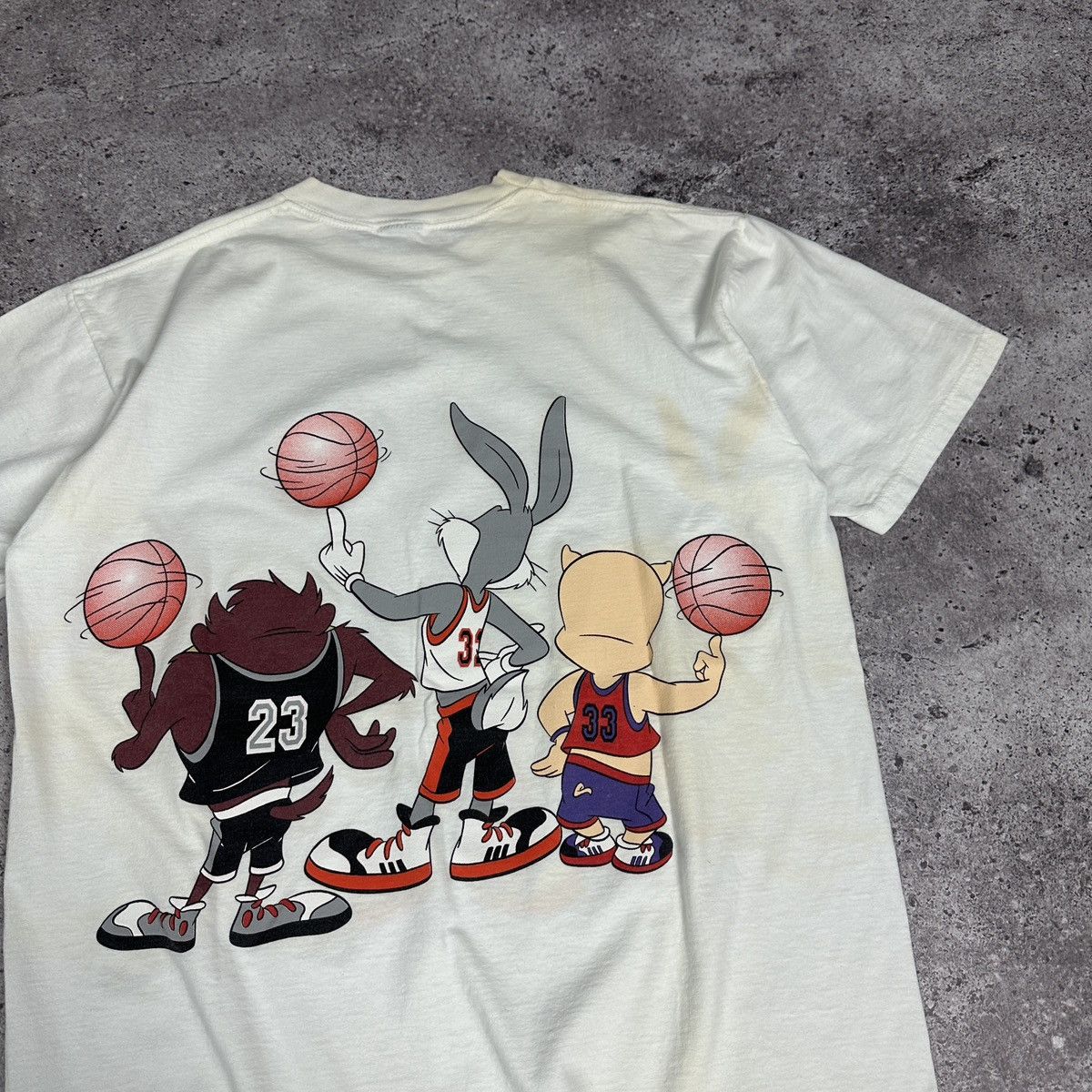 NBA Vintage 90s Looney Tunes San Antonio NBA tee Warner Bros Size US L / EU 52-54 / 3 - 11 Thumbnail