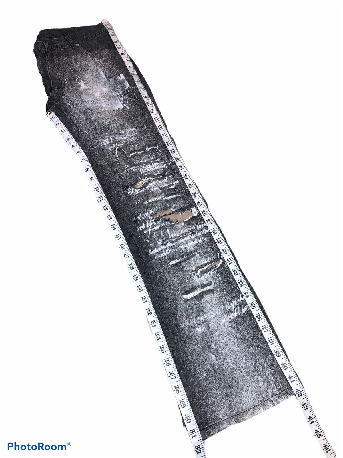 Seditionaries FLARE BOOTCUT BEARNING SHO SNOW WASH RIPPED DISTRESSED DENIM Size US 29 - 10 Thumbnail