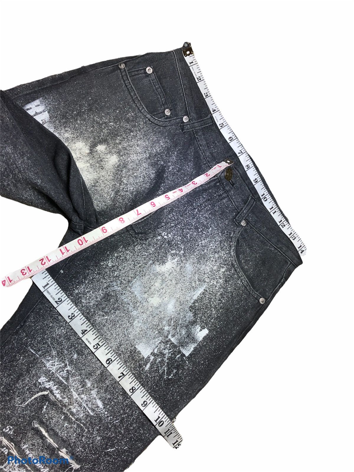 Seditionaries FLARE BOOTCUT BEARNING SHO SNOW WASH RIPPED DISTRESSED DENIM Size US 29 - 8 Thumbnail