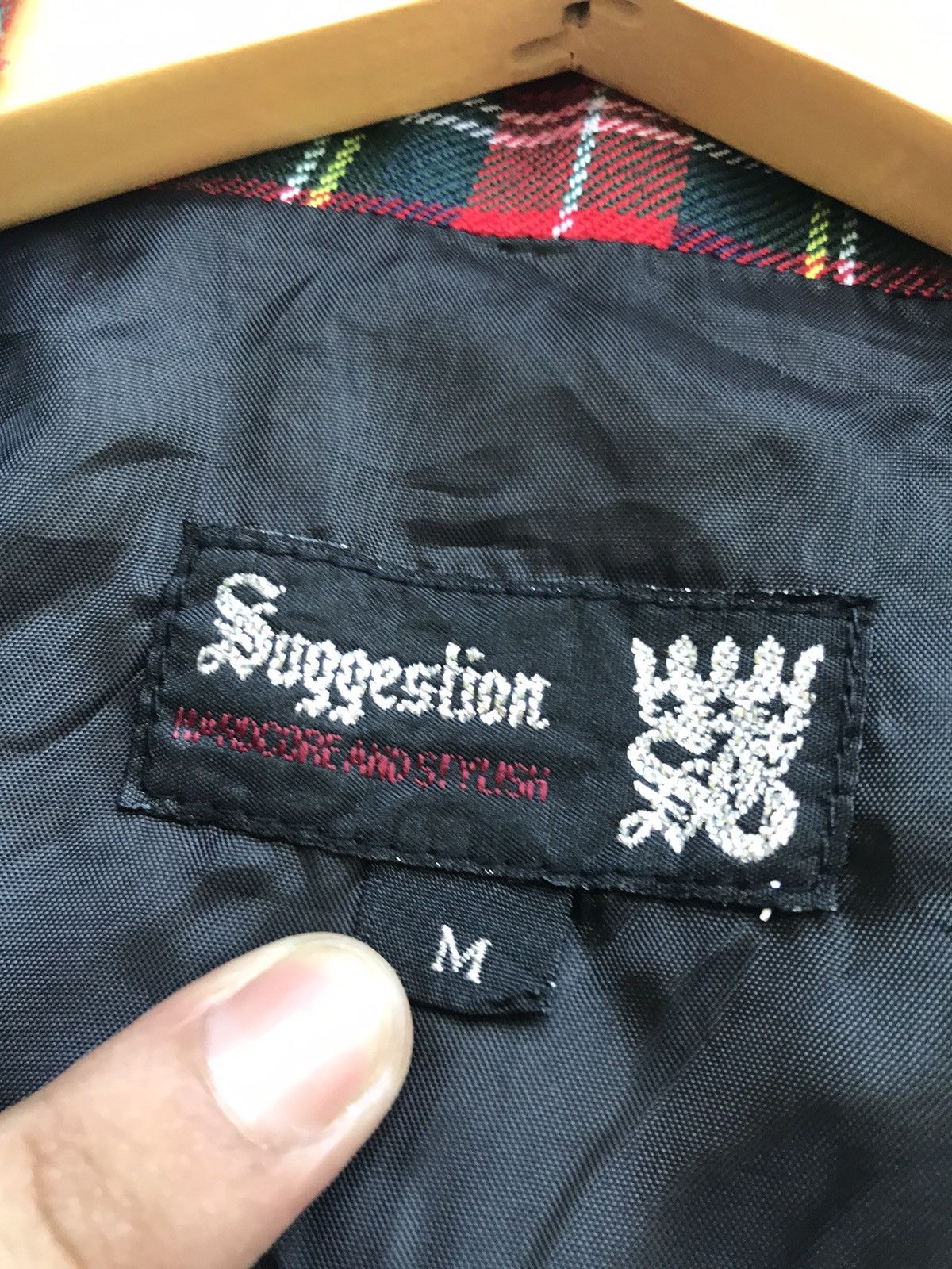 Japanese Brand Hardcore & Stylish Checkered Punk Anarchy Bondage Jacket Size US S / EU 44-46 / 1 - 15 Thumbnail