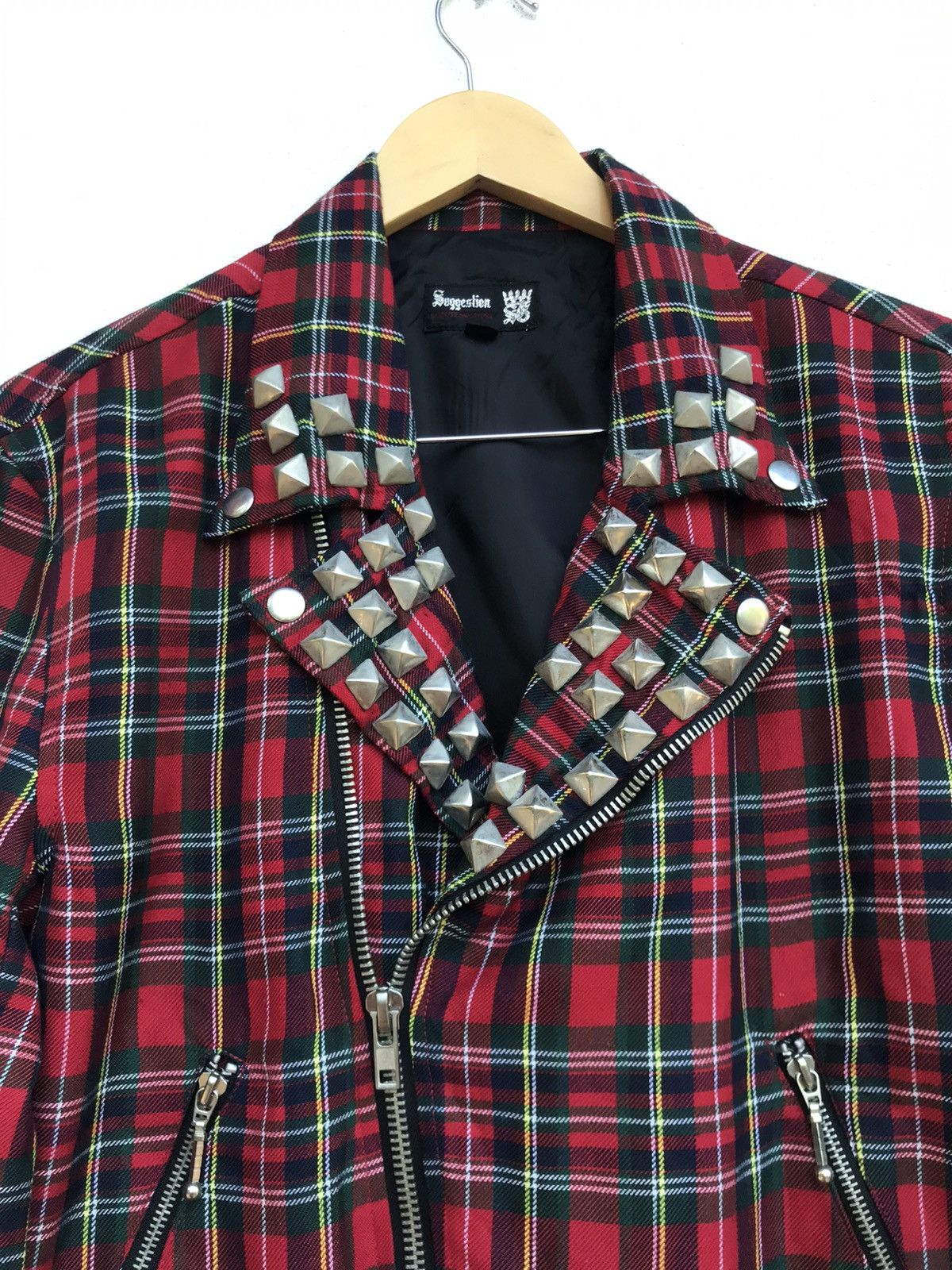 Japanese Brand Hardcore & Stylish Checkered Punk Anarchy Bondage Jacket Size US S / EU 44-46 / 1 - 7 Thumbnail