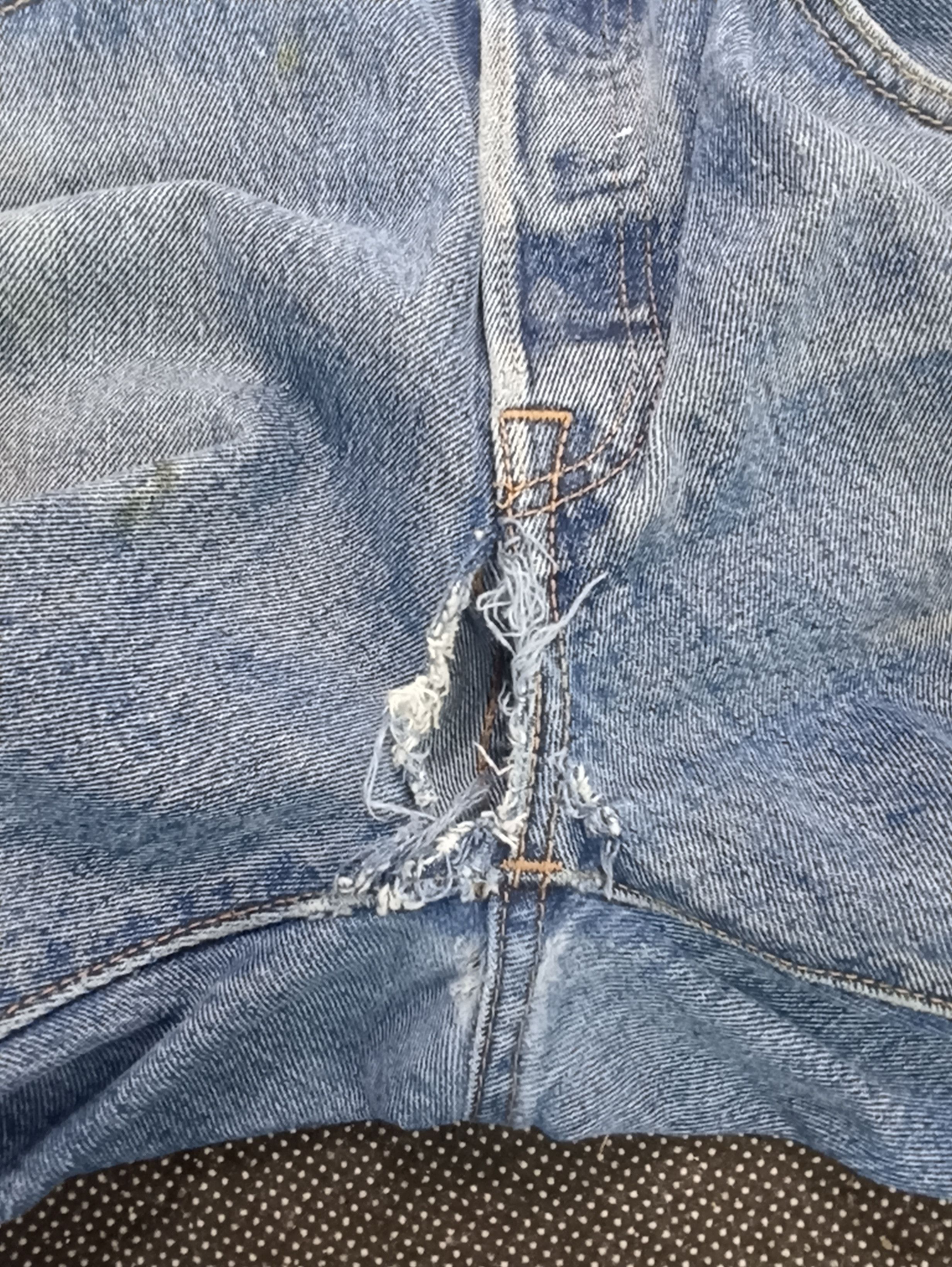 Jean × Levi's × Vintage VINTAGE LEVIS 501 SINGLE 'R' PAINTED JEANS -J285 Size US 34 / EU 50 - 9 Thumbnail