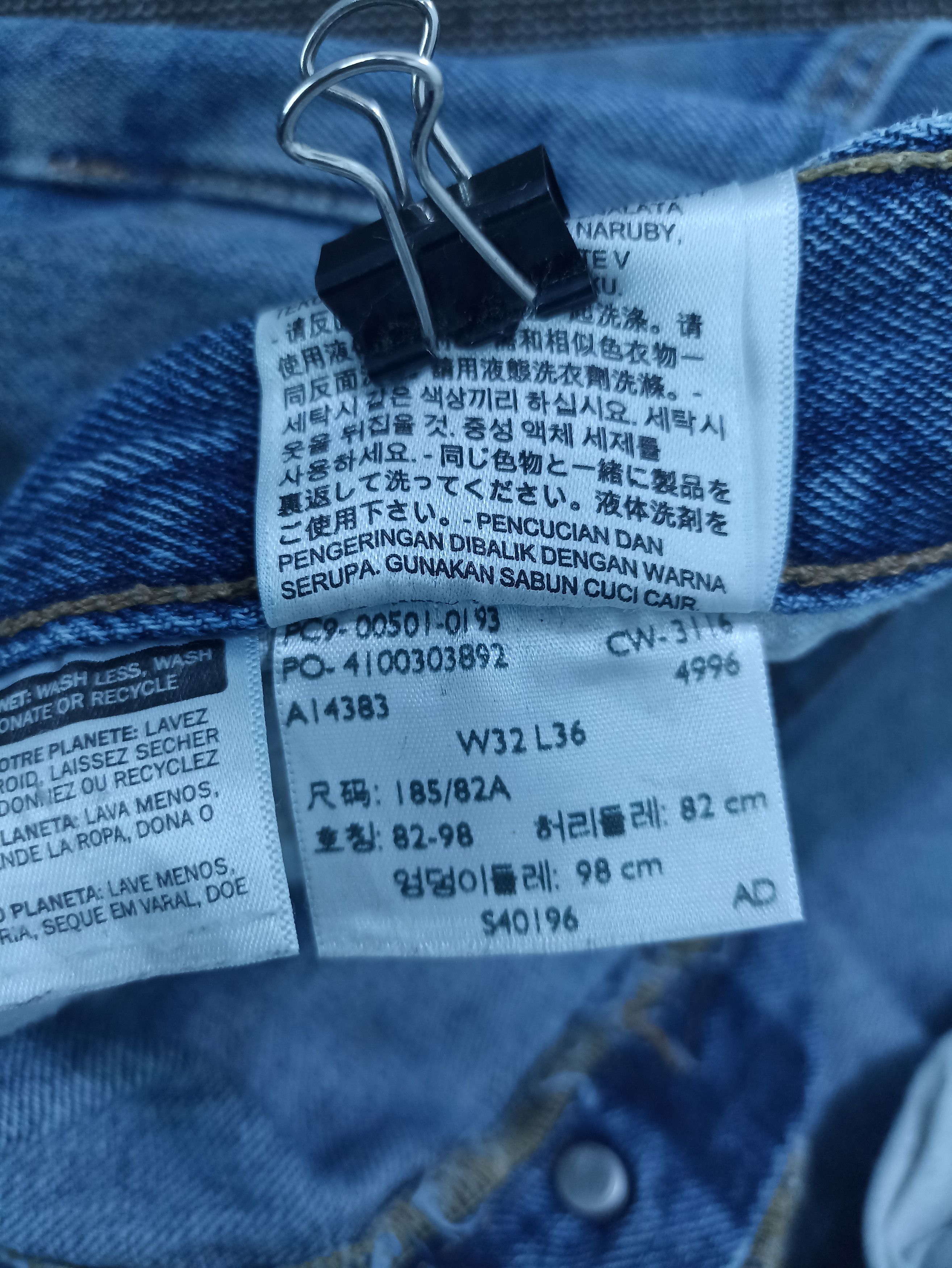 Jean × Levi's × Vintage VINTAGE LEVIS 501 SINGLE 'R' PAINTED JEANS -J285 Size US 34 / EU 50 - 5 Thumbnail