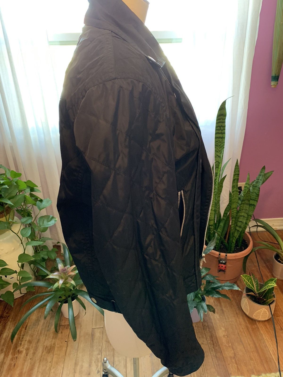 Dries Van Noten Black Quilted Dries Van Noten Biker Jacket Fits M-L Size US L / EU 52-54 / 3 - 4 Thumbnail