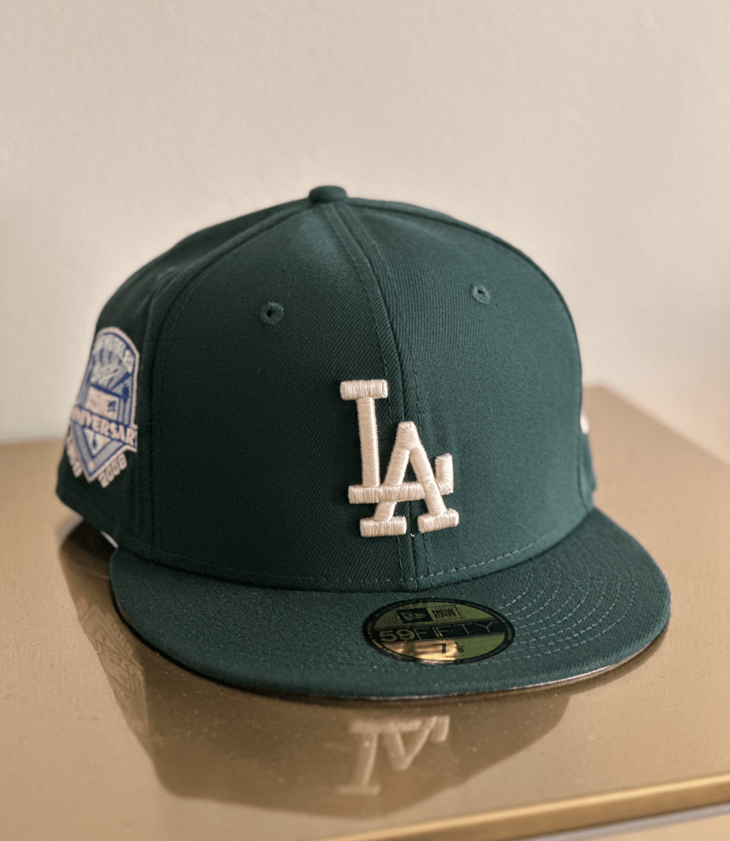 New Era 7 1/8 NEW ERA 59FIFTY GREEN LA DODGERS W/ 1963 WORLD SERIES Size ONE SIZE - 1 Thumbnail
