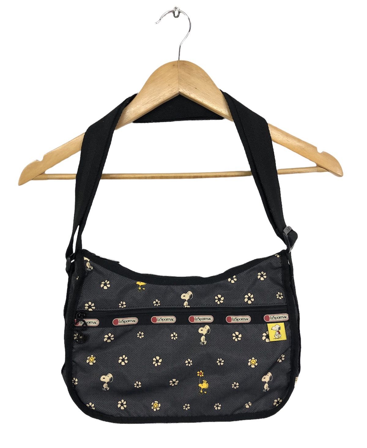 image of Snoopy X Lesportsac Sling Bag in Black, Men's