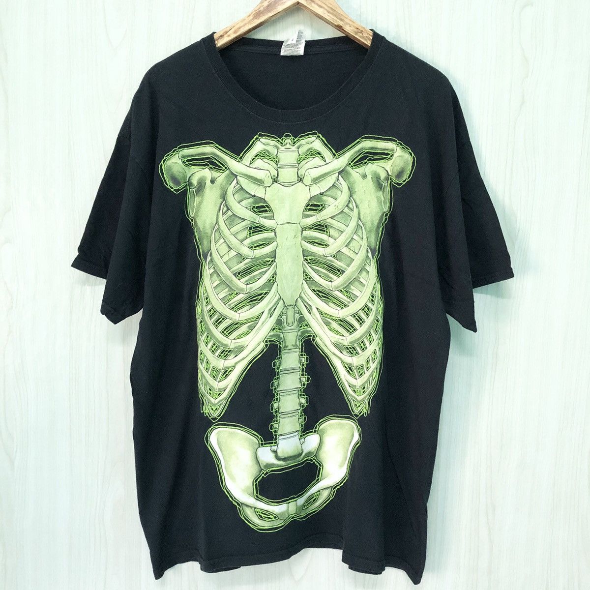 Bones × Fruit Of The Loom RARE SKELETON NOT KAPITAL T-shirt Size US XL / EU 56 / 4 - 1 Thumbnail