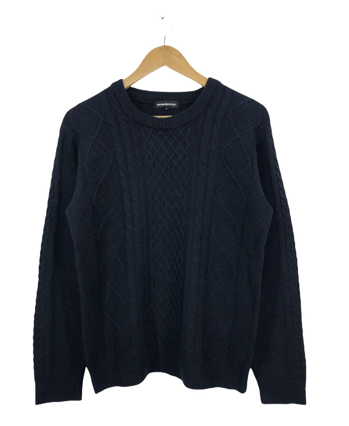 image of Archival Clothing x Semantic Design Black Knitwear, Men's (Size Medium)