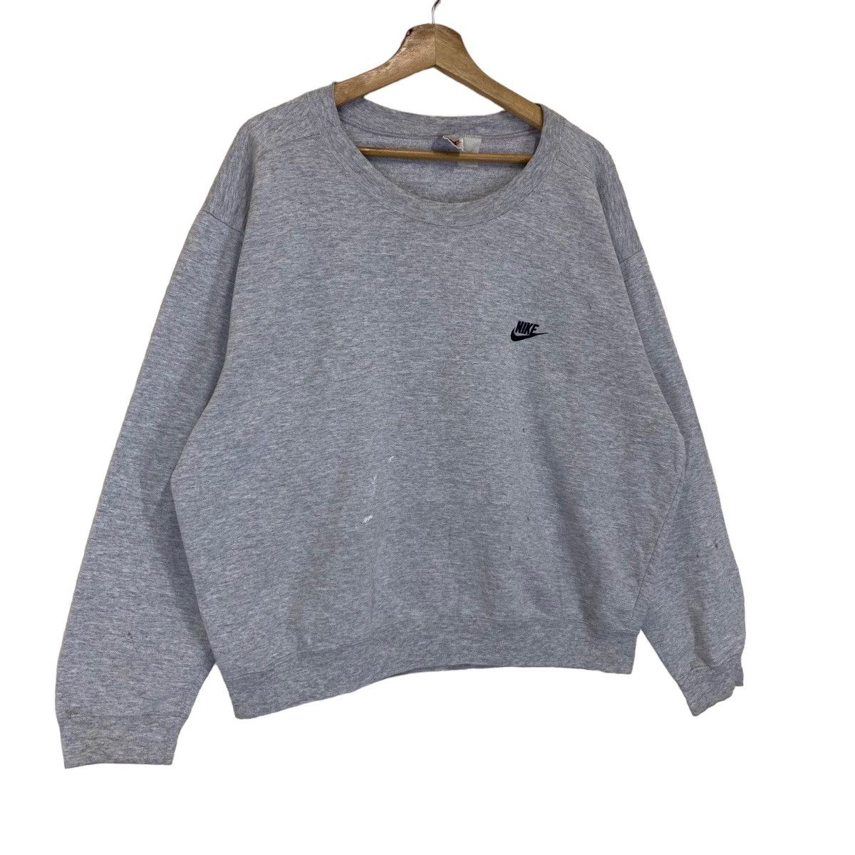 Nike × Vintage Vintage 90s Nike Small Logo Crewneck Sweatshirt Oversize M Size US M / EU 48-50 / 2 - 2 Thumbnail