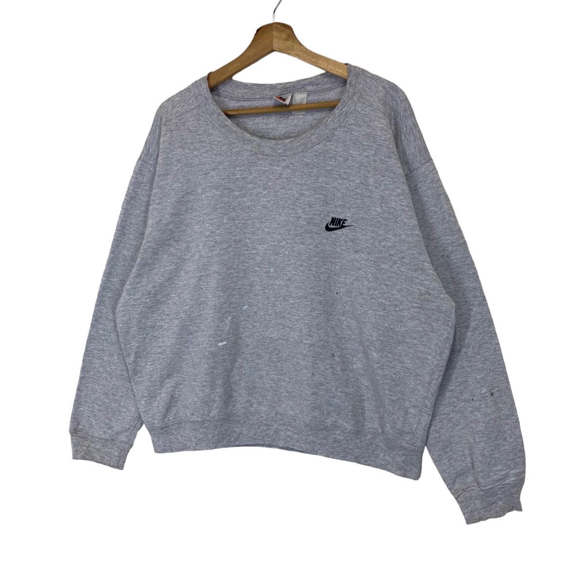 Nike × Vintage Vintage 90s Nike Small Logo Crewneck Sweatshirt Oversize M Size US M / EU 48-50 / 2 - 3 Thumbnail