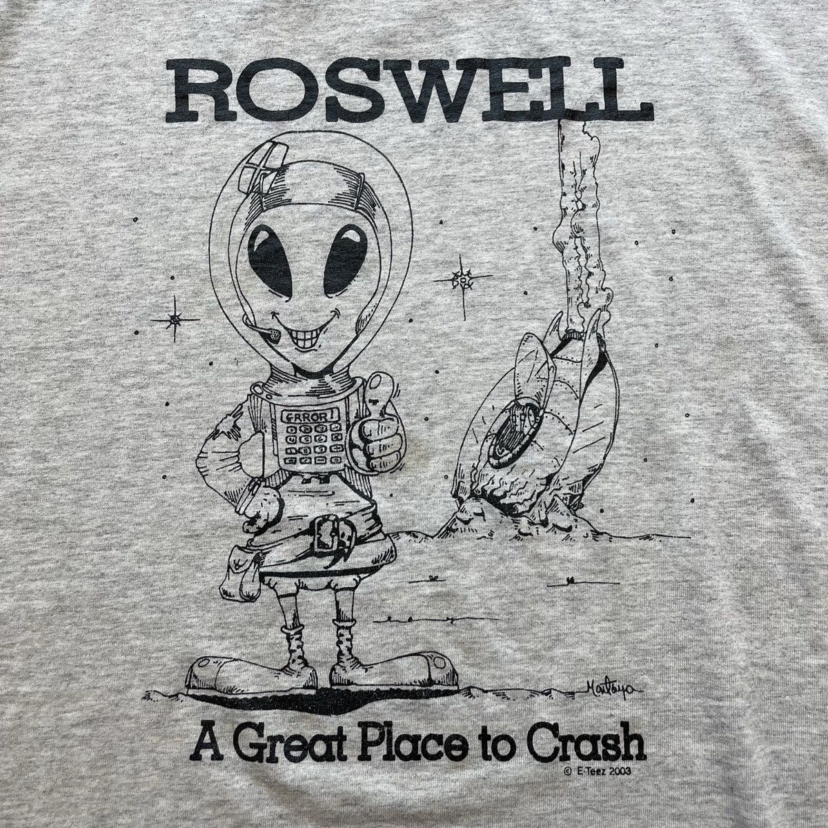 Vintage VIntage Alien UFO Humor Tshirt Size US L / EU 52-54 / 3 - 4 Thumbnail