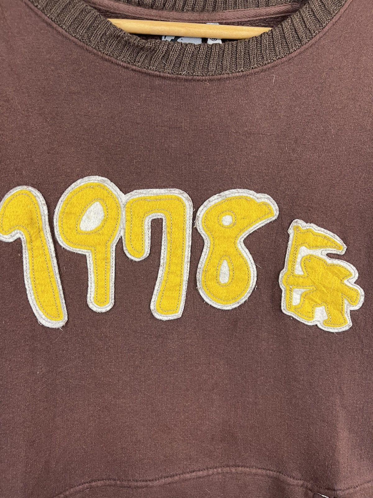 Gotcha Gotcha 1978 Embroidered Sweatshirt Brown Size L / US 10 / IT 46 - 2 Thumbnail