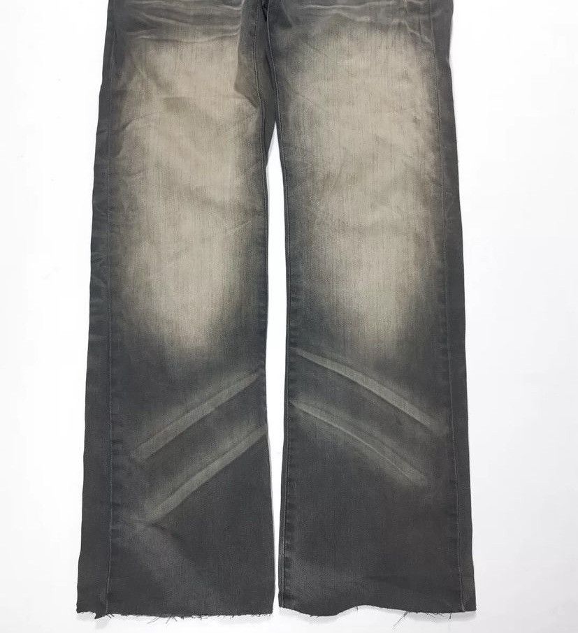 Dsquared distressed jeans fade black denim, speder motif