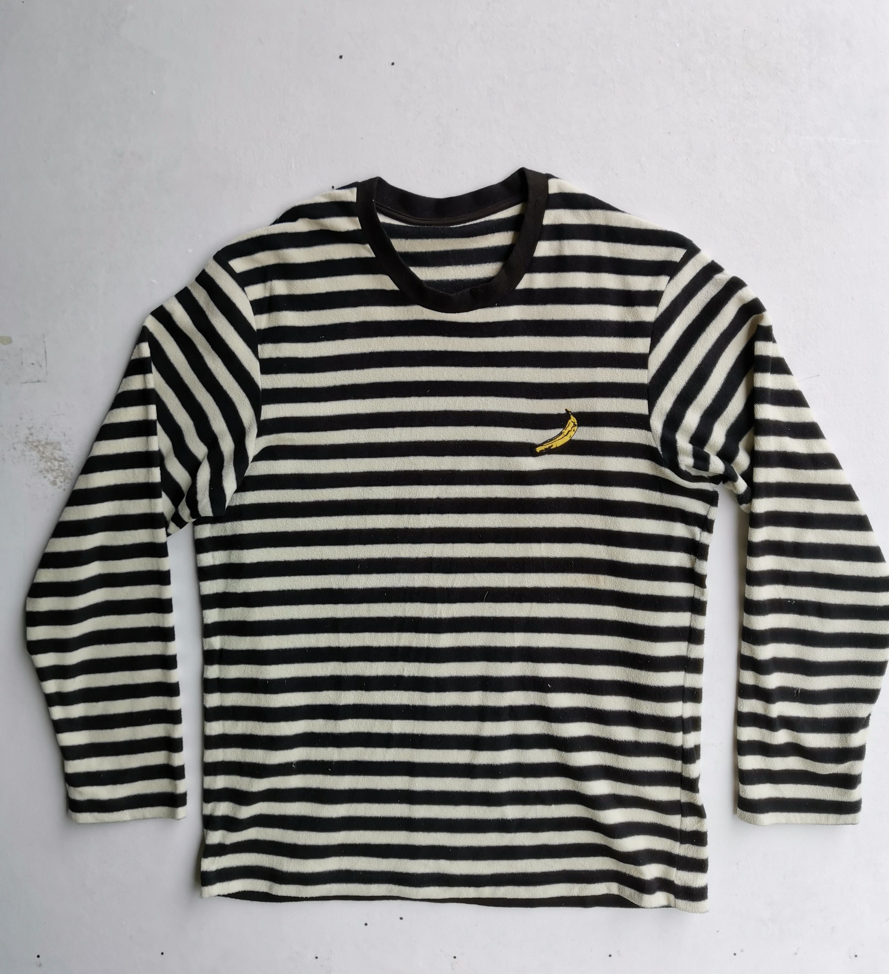 Andy Warhol × Japanese Brand × Uniqlo Striped Uniqlo Andy Warhol Small Logo Long Sleeve T-shirt Size US L / EU 52-54 / 3 - 1 Thumbnail
