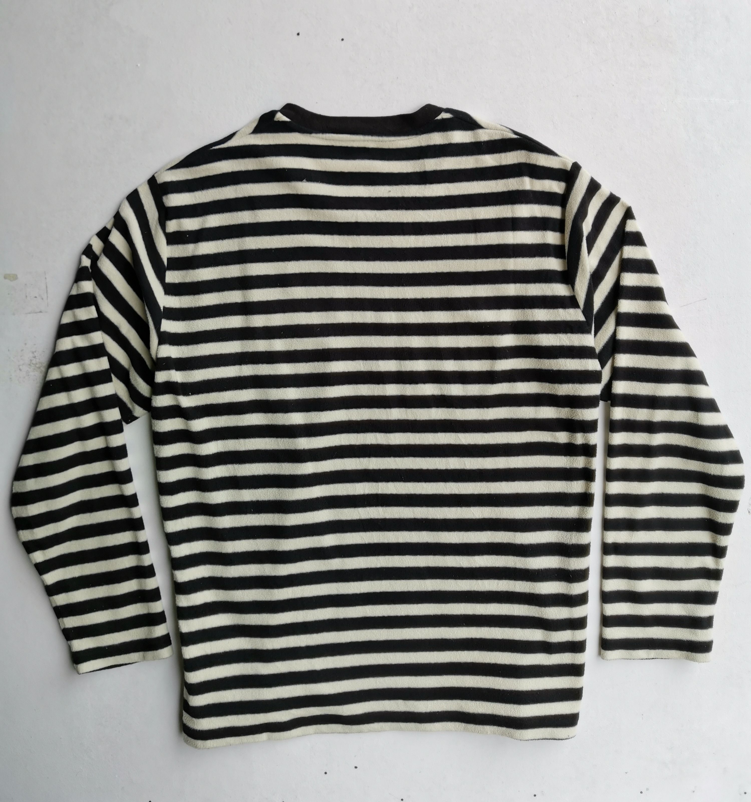 Andy Warhol × Japanese Brand × Uniqlo Striped Uniqlo Andy Warhol Small Logo Long Sleeve T-shirt Size US L / EU 52-54 / 3 - 3 Thumbnail