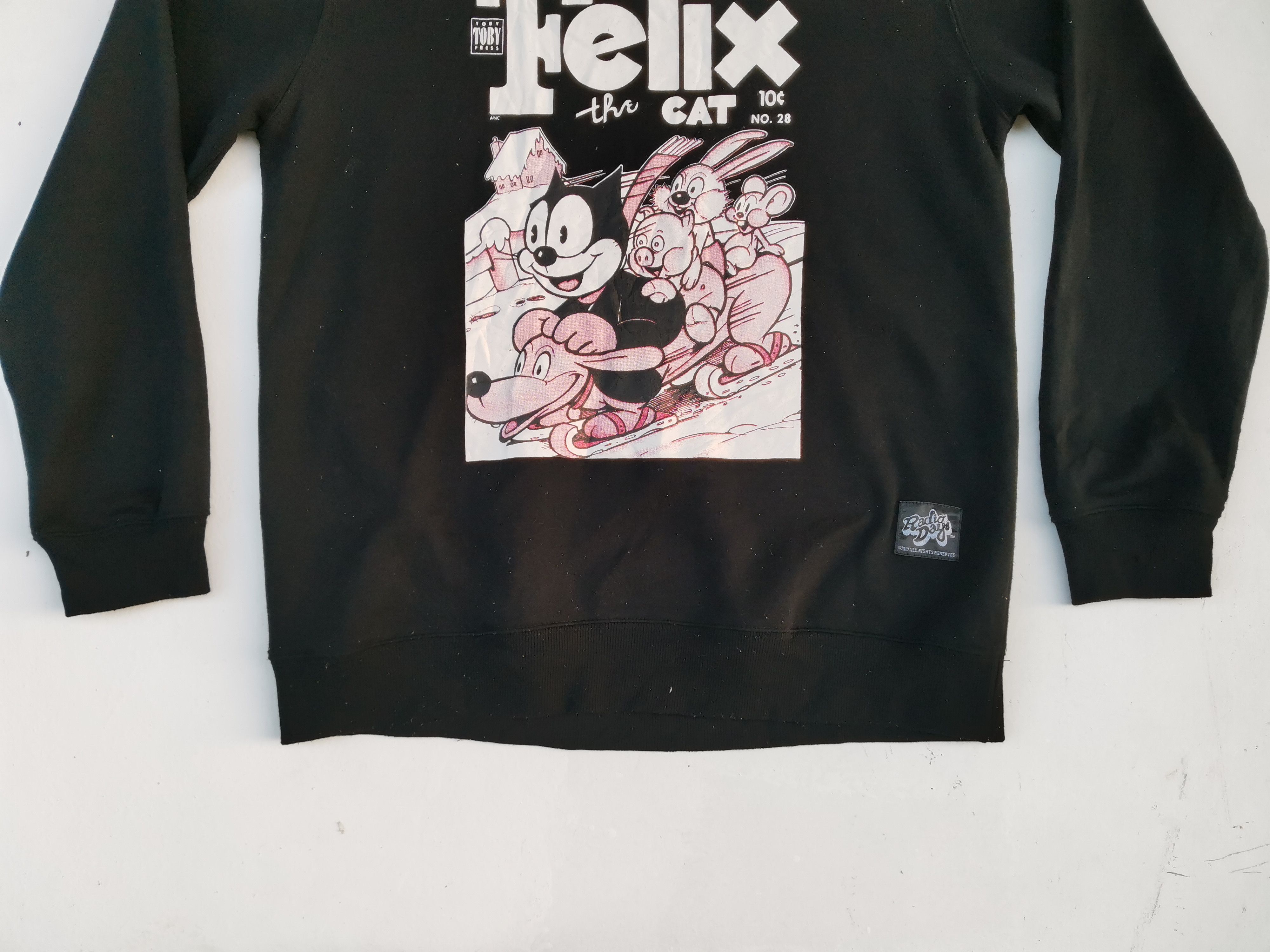 Cartoon Network × Vintage Vintage Pat Sullivan's Felix The Cat Big Logo Sweatshirt Size US L / EU 52-54 / 3 - 4 Thumbnail