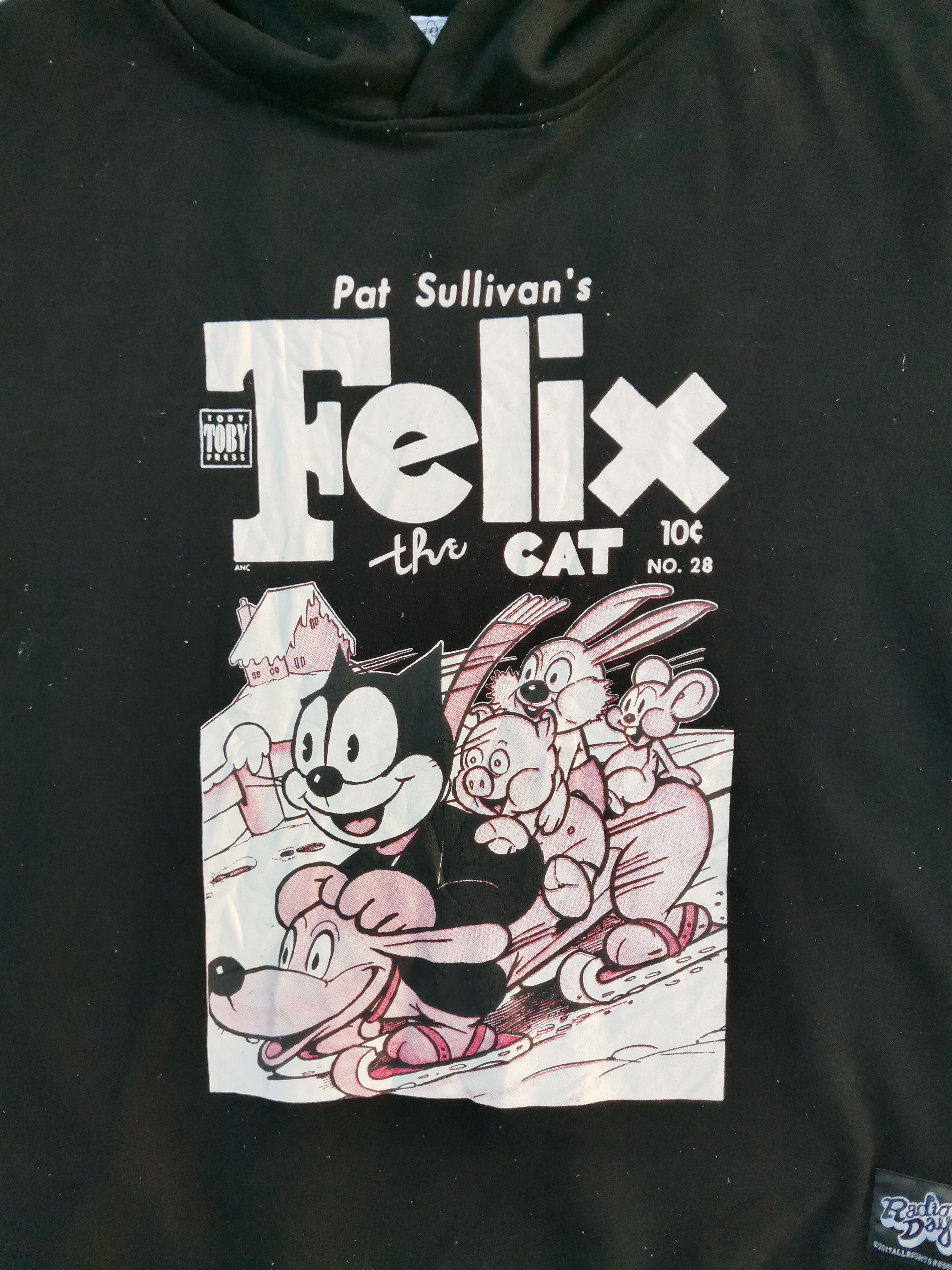 Cartoon Network × Vintage Vintage Pat Sullivan's Felix The Cat Big Logo Sweatshirt Size US L / EU 52-54 / 3 - 7 Thumbnail