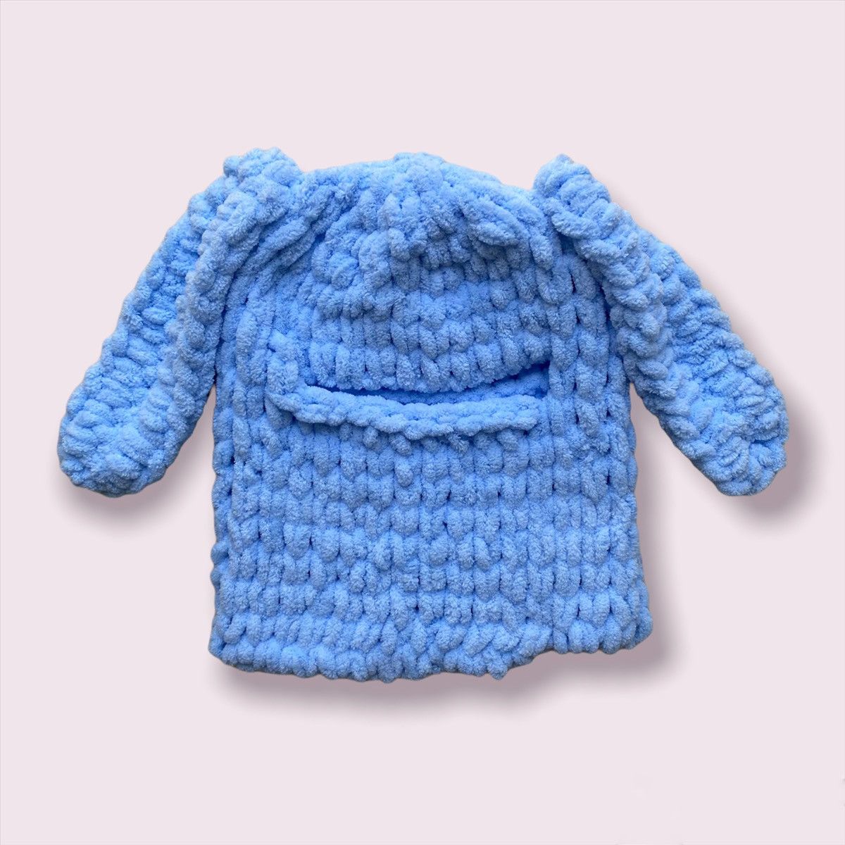 Handmade × Japanese Brand Handmade Knitted Balaclava Ski Mask Bunny Rabbit Style Size ONE SIZE - 3 Thumbnail