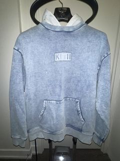 Kith Two Tone Indigo Hoodie | Grailed