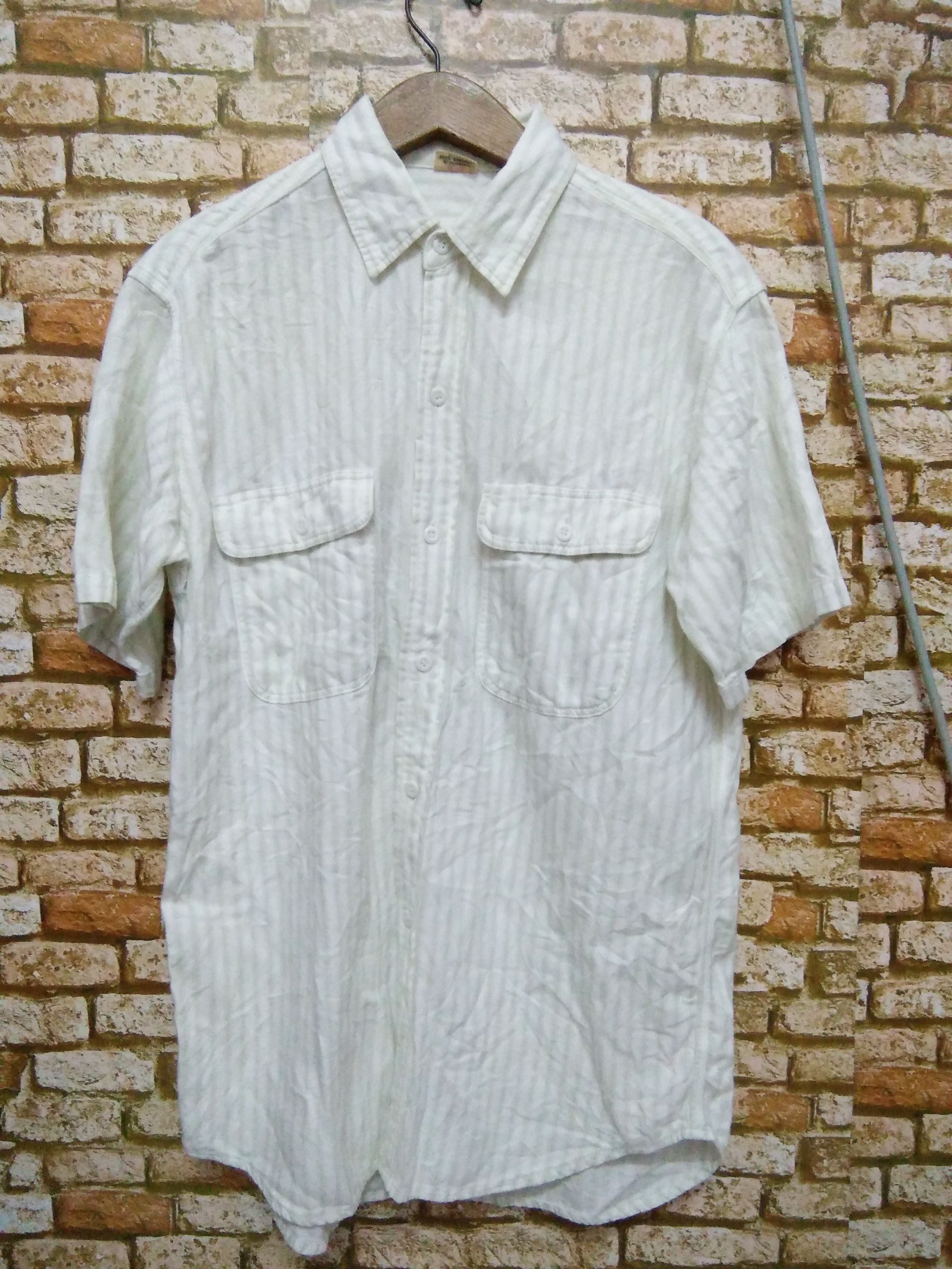 Levi's × Vintage 80/90s LEVIS DOUBLE POCKET SHIRT BUTTON (A646) Size US M / EU 48-50 / 2 - 1 Thumbnail