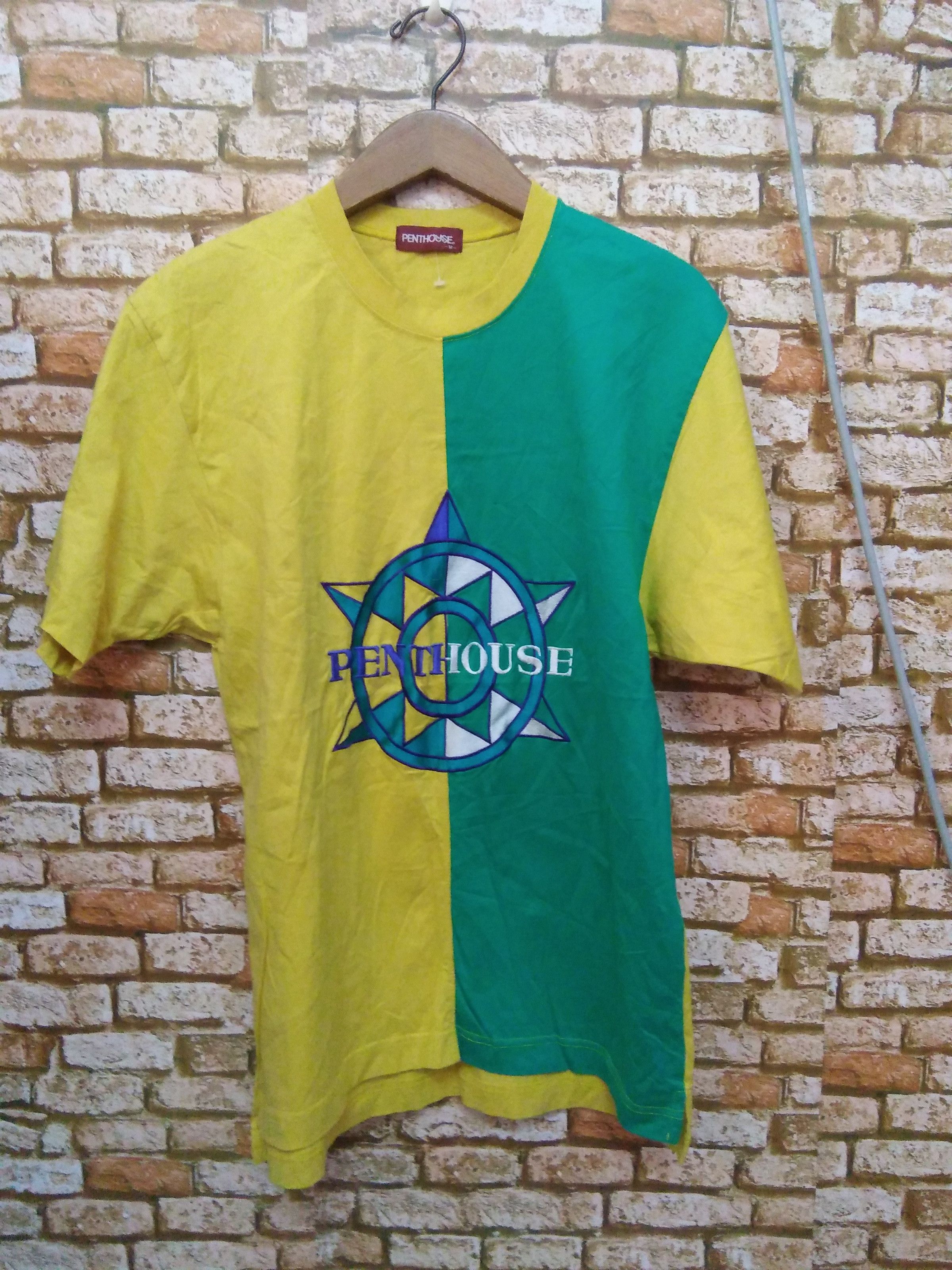 Japanese Brand × Vintage PENTHOUSE HARD EMBROIDERED SHIRT (A631) Size US M / EU 48-50 / 2 - 1 Thumbnail