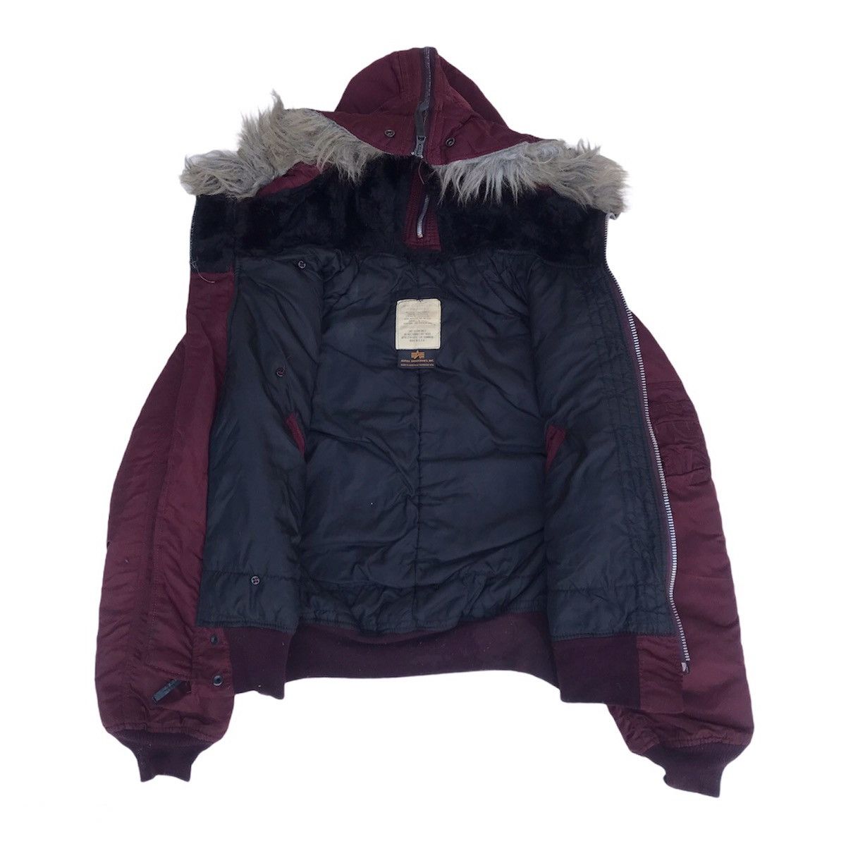 Alpha Industries Rare Vintage 80s Alpha Industries full zipper bomber jacket Size US M / EU 48-50 / 2 - 8 Thumbnail