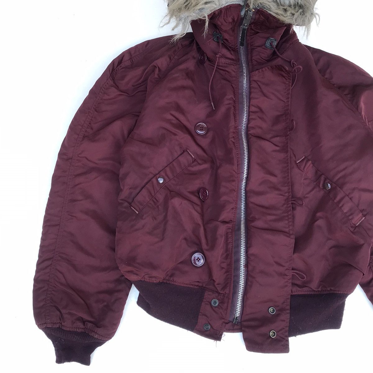 Alpha Industries Rare Vintage 80s Alpha Industries full zipper bomber jacket Size US M / EU 48-50 / 2 - 10 Thumbnail