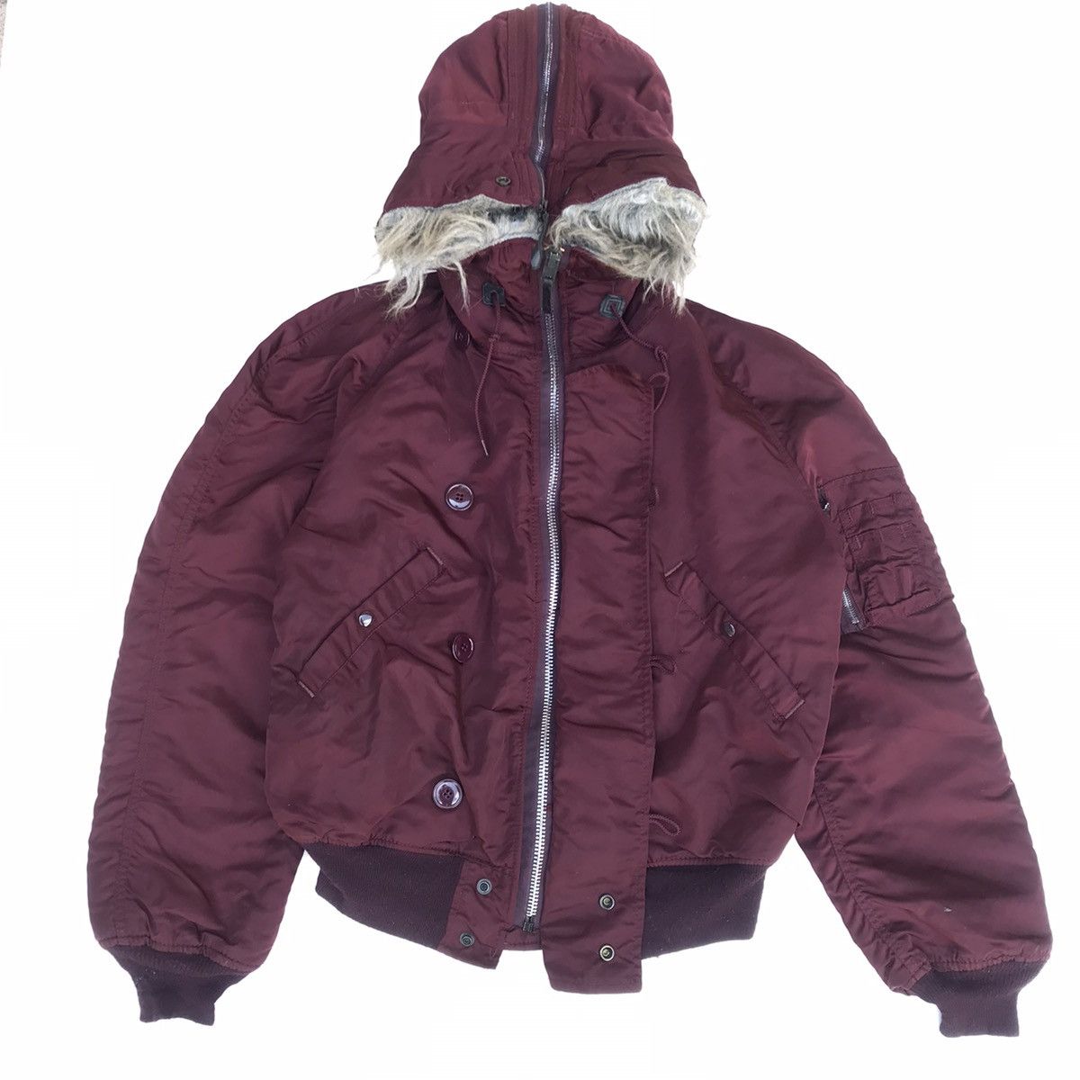 Alpha Industries Rare Vintage 80s Alpha Industries full zipper bomber jacket Size US M / EU 48-50 / 2 - 11 Thumbnail