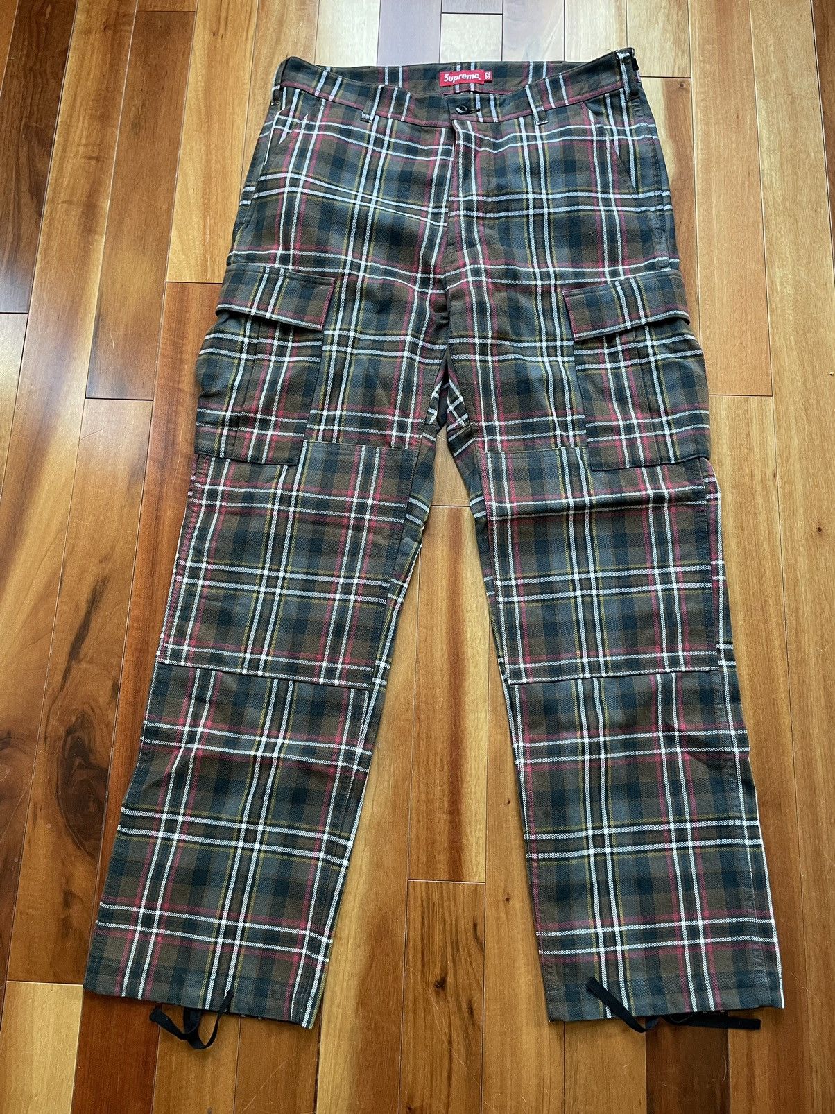 Supreme Supreme Brown Plaid Cargo Work Pants | Grailed