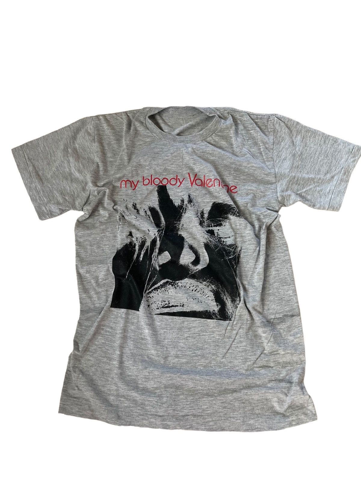 image of Band Tees x Vintage My Bloody Valentine Shirt in Mist Grey, Men's (Size Medium)
