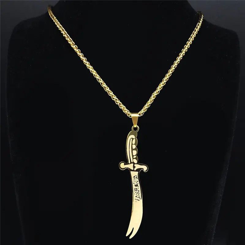 Other Islamic Broadsword Stainless Steel Pendant Necklace Size ONE SIZE - 1 Thumbnail