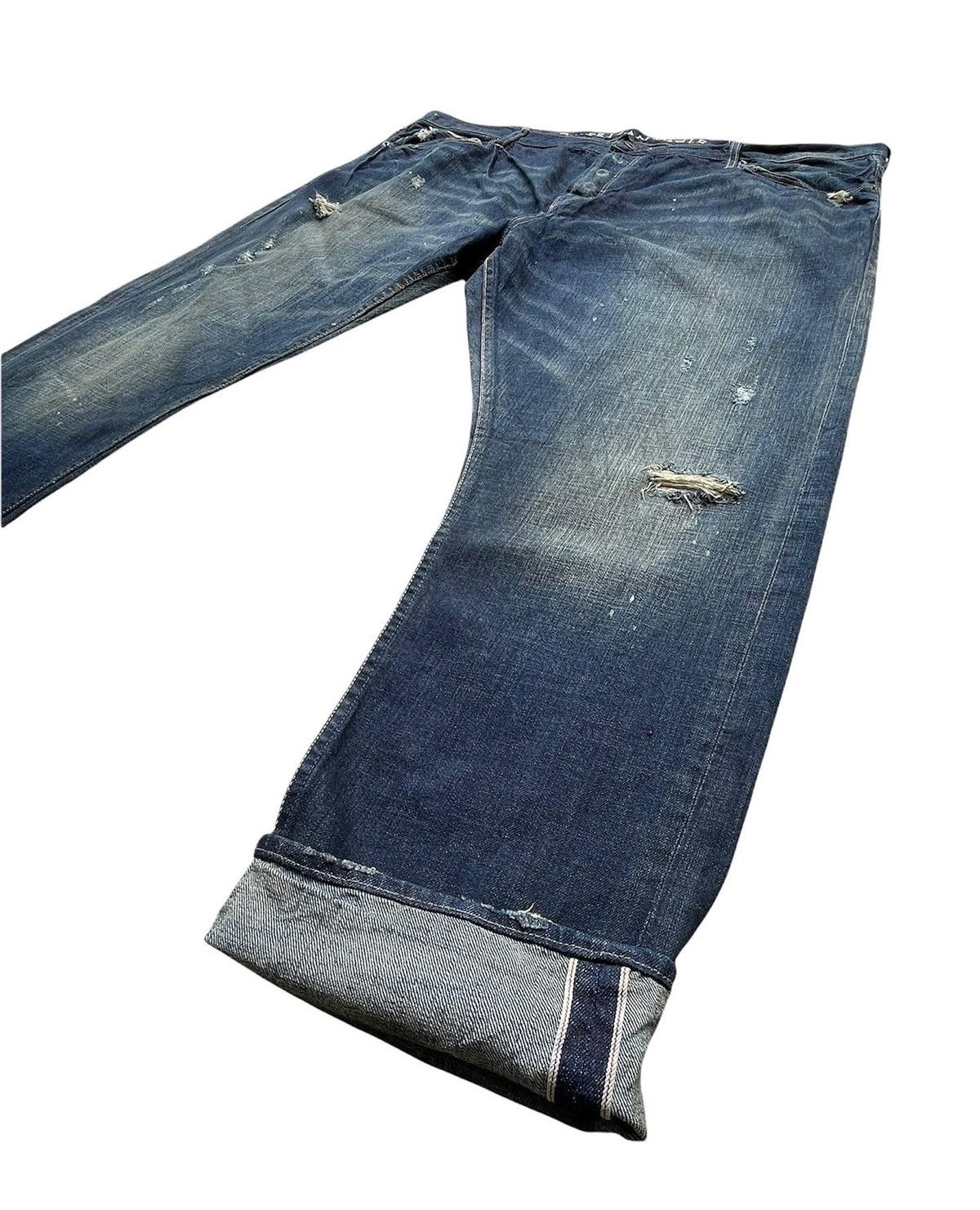 American Eagle Outfitters American Eagles Selvedge Distressed Denim Size 50 Size US 44 / EU 60 - 2 Thumbnail