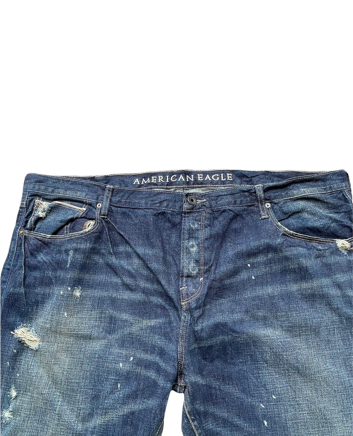American Eagle Outfitters American Eagles Selvedge Distressed Denim Size 50 Size US 44 / EU 60 - 4 Thumbnail