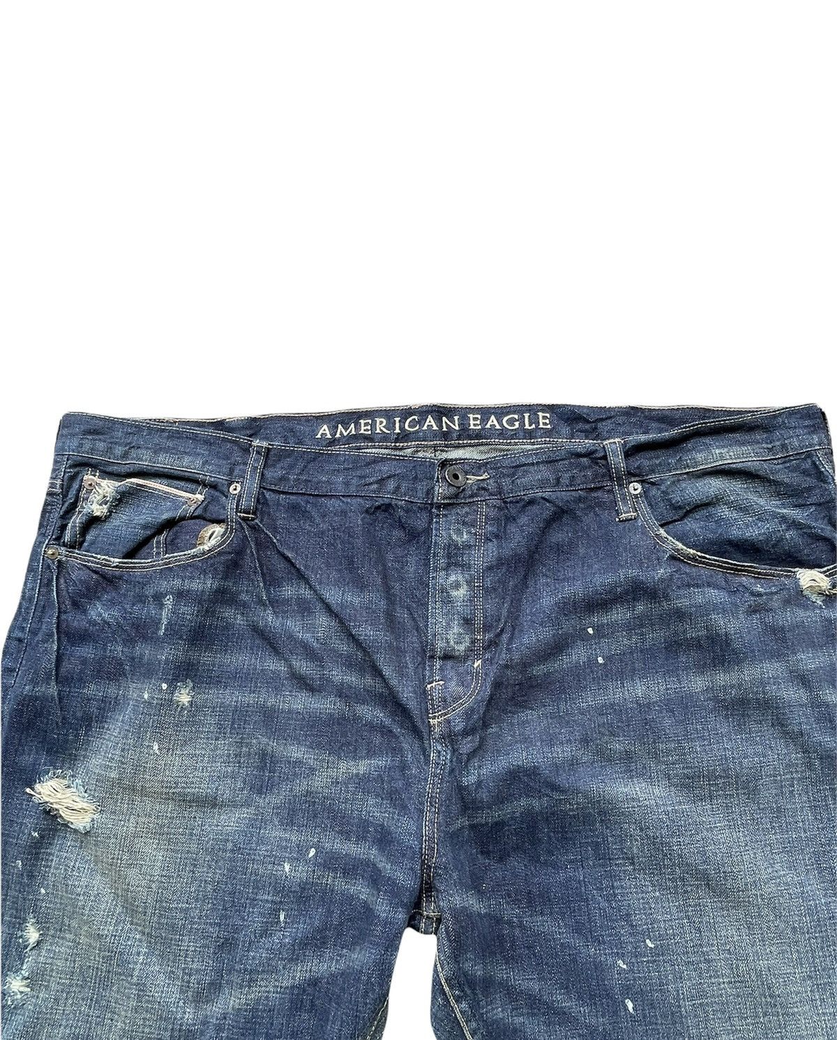 American Eagle Outfitters American Eagles Selvedge Distressed Denim Size 50 Size US 44 / EU 60 - 13 Thumbnail